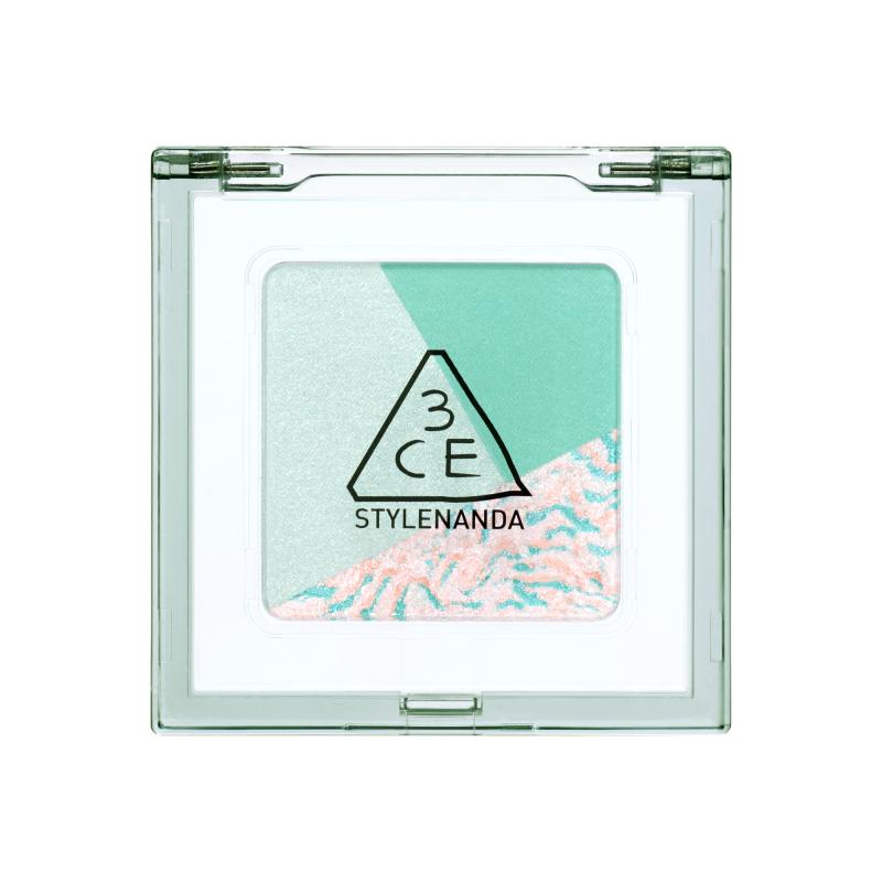 【官方正品】3CE方格眼影 三色眼影哑光珠光薄荷粉棕色 T 89元
