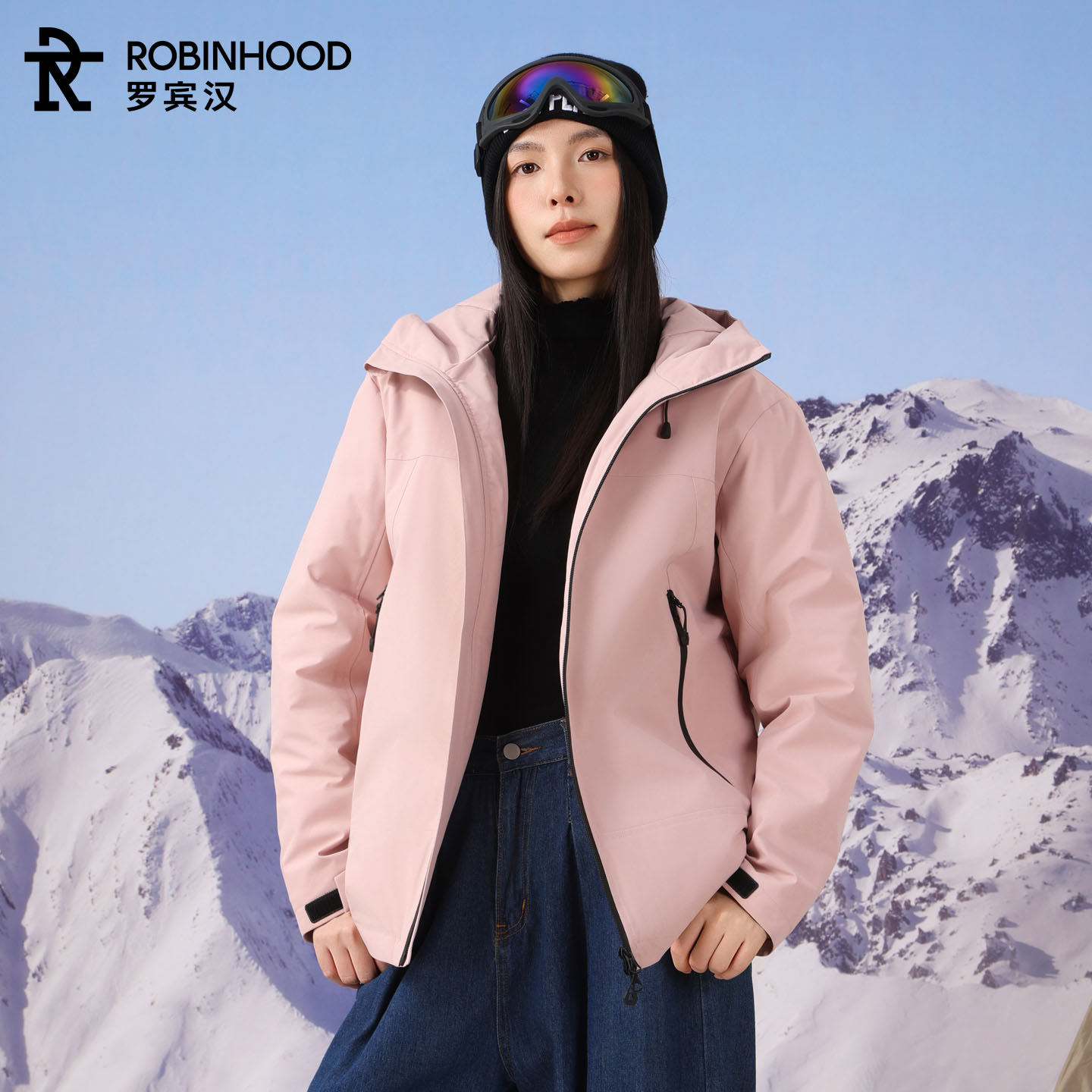 罗宾汉风壳羽绒外套男女鸭绒户外防寒登山服轻薄冬季运动保暖夹克 159.2元