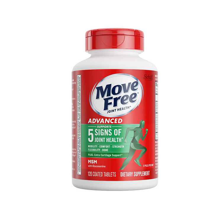 Movefree/益节氨糖软骨素美国原装骨胶原维骨力关节120粒绿瓶官方 234元
