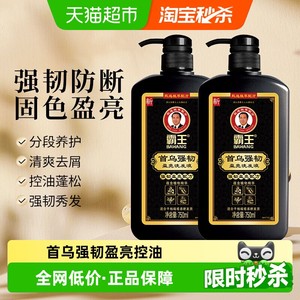 霸王何首乌洗发水750ml*2瓶控油蓬松去屑强韧防断洗头膏洗发露