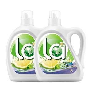 威露士La自然清新洗衣液2L*2瓶白茶晨露（香橼）除菌除螨深层洁净