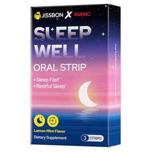 杰士邦xGNC闪睡片 褪黑素睡眠片舒缓压力助眠口溶膜3片体验装