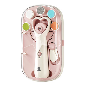 小白熊电动磨甲器婴儿指甲打磨器新生儿专用指甲剪宝宝指甲钳成人