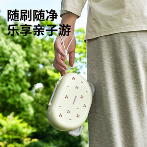 小白熊奶瓶刷便携新生婴儿专用清洗刷工具套装专用硅胶刷子奶嘴刷