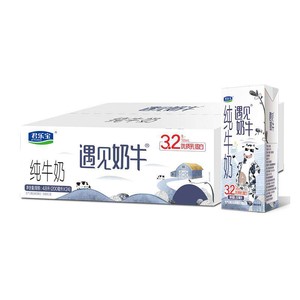 【下拉详情页领优惠】君乐宝遇见奶牛纯牛奶早餐营养纯牛奶量贩装