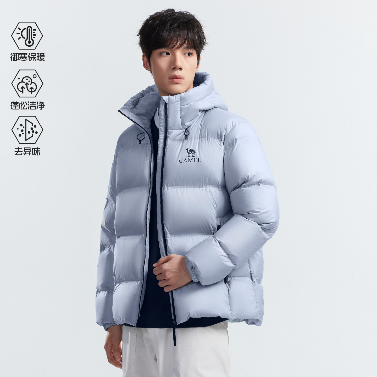骆驼旅行家PRO男装羽绒服男女户外加厚保暖冬鸭绒防风外套面包服 569元