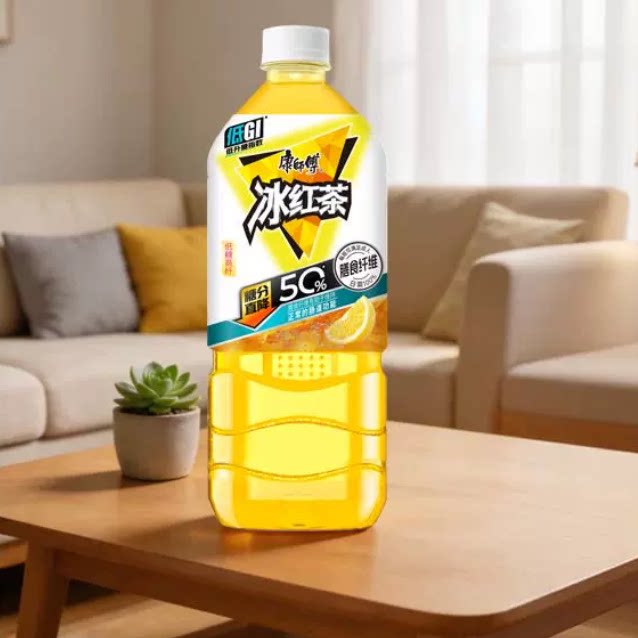 【王一博同款】康师傅冰红茶低糖高纤900ml*8瓶痛快畅饮 19.9元