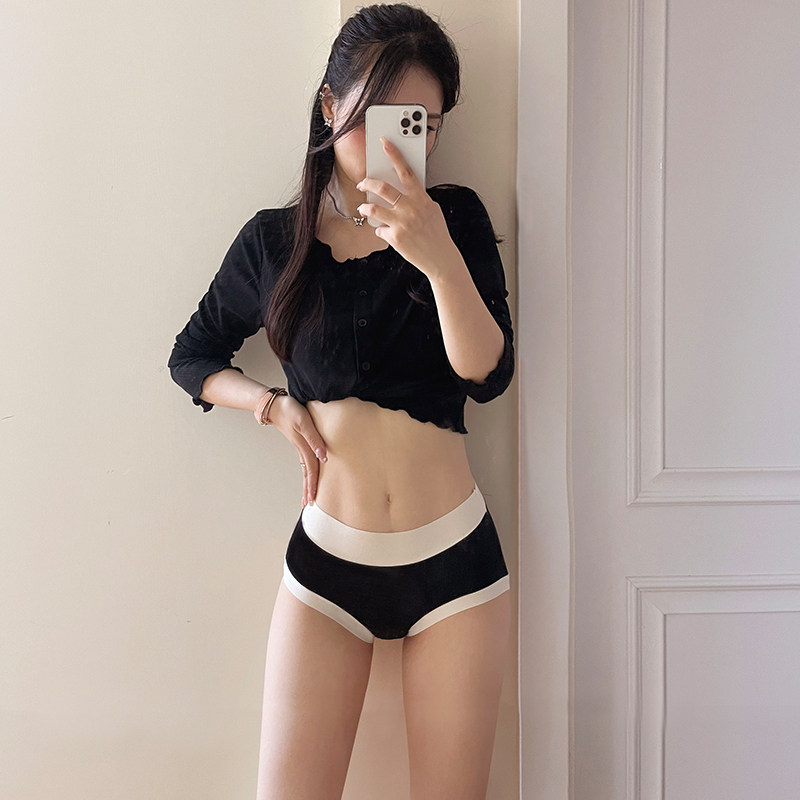 莫代尔内裤女士无痕中高腰平角抗菌大码不夹裆2025爆款内裤纯棉裆 29.9元