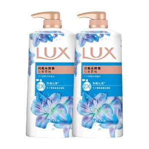 【下拉享补贴】力士闪亮冰爽精油香氛沐浴露清凉薄荷留香1kg*2