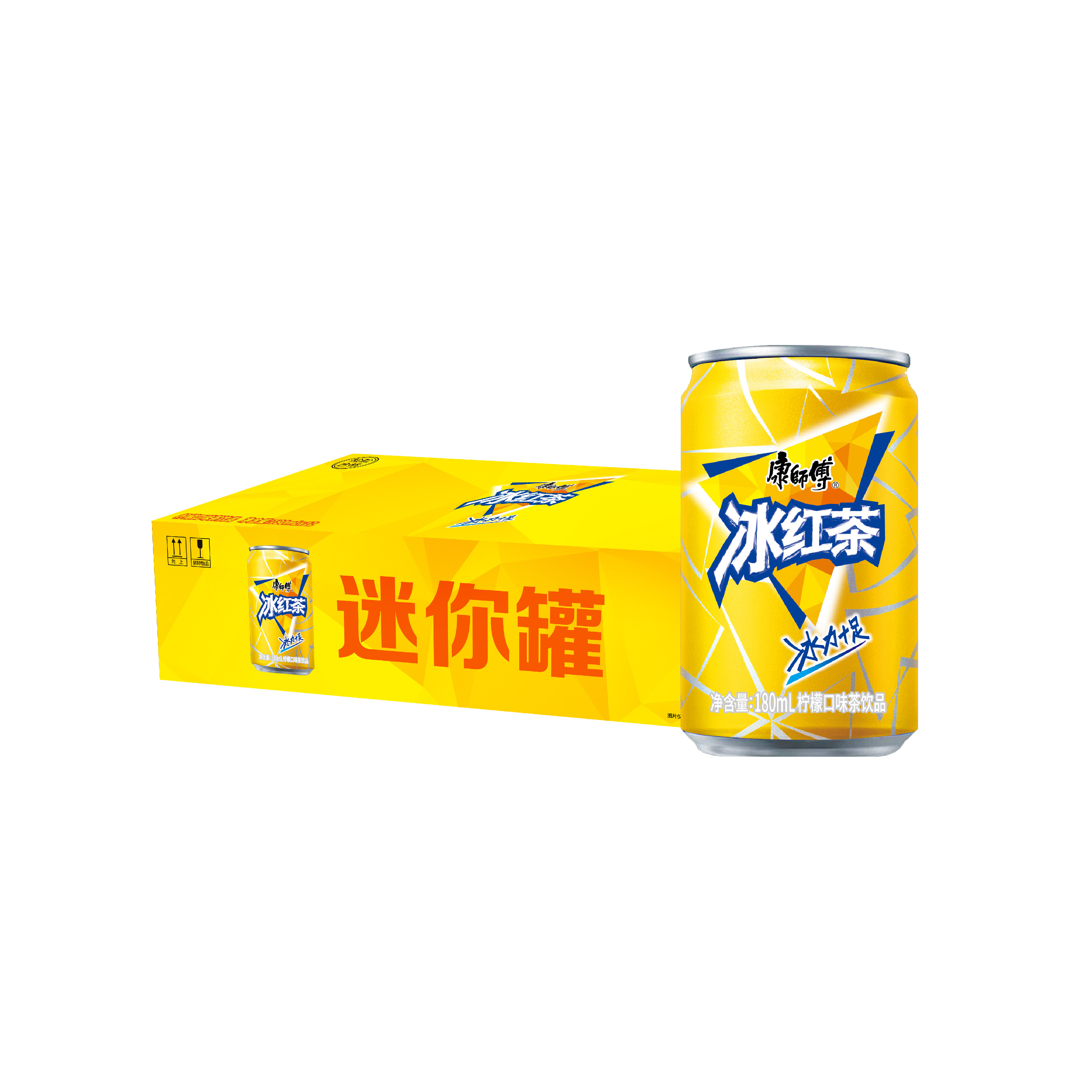 康师傅经典酸甜口味冰红茶小罐装Minican冰红茶180ml*12罐TK 12.9元