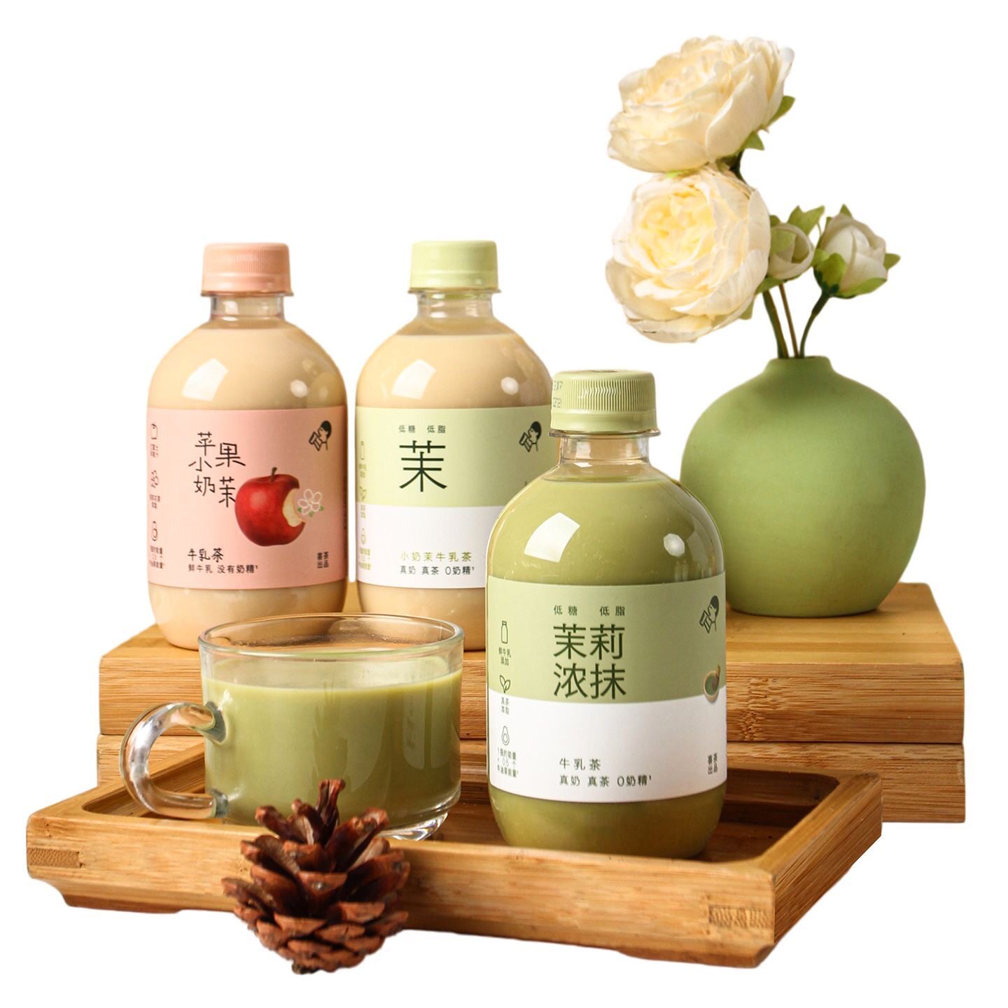 HEYTEA喜茶小奶茉牛乳茶350ml瓶装0植脂末下午茶饮料多规格可选 24.04元