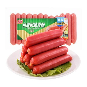 双汇台湾风味香肠火腿肠热狗肠烤肠休闲零食品小吃露营烧烤香肠