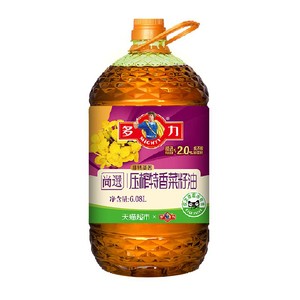 多力尚选压榨特香菜籽油6.08L非转基因食用油物理压榨充氮锁鲜