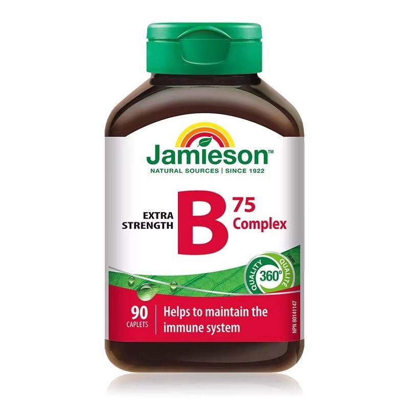 jamieson健美生复合维生素b族复合片bB12 b6 90粒肌醇熬夜常备 70元