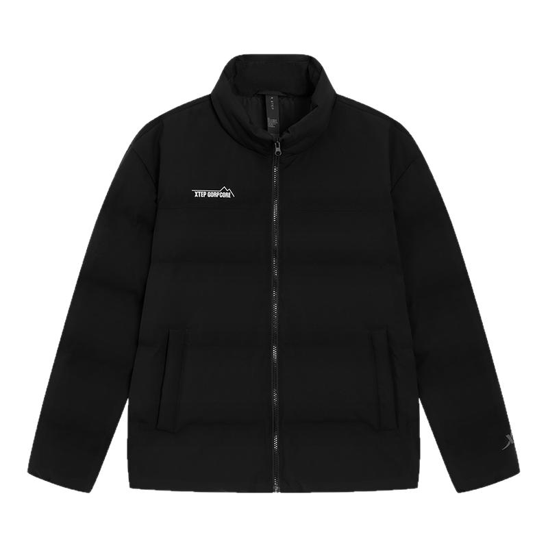 特步羽翼有暖气丨立领羽绒服女冬季新款情侣防风外套保暖面包服男 147.81元