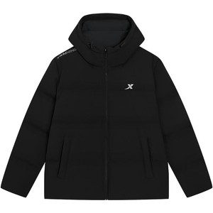 特步羽翼有暖气丨连帽羽绒服男冬季鸭绒运动面包服保暖外套上衣男