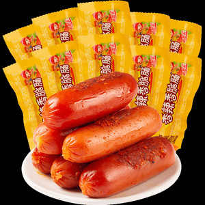【详情领优惠】双汇火腿肠香辣香脆肠热狗烤肠香肠休闲儿童零食