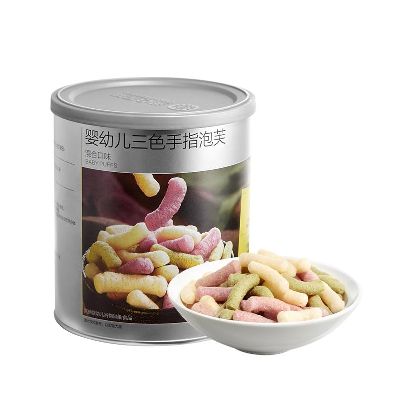 babycare光合星球婴幼儿三色手指泡芙辅食宝宝零食儿童无添加砂糖 53.7元