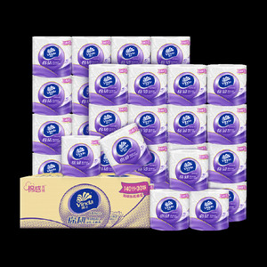 维达棉韧立体美有芯卷纸4层卫生纸厕纸家庭实惠