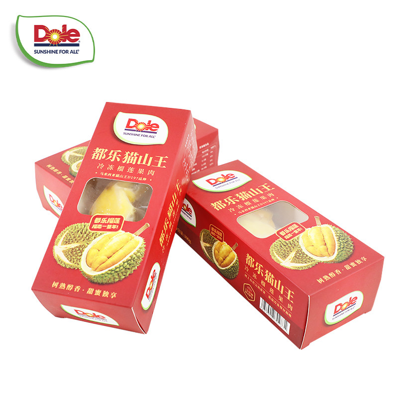 都乐DOLE马来西亚冷冻猫山王榴莲果肉100g*4盒树熟冷冻 69元